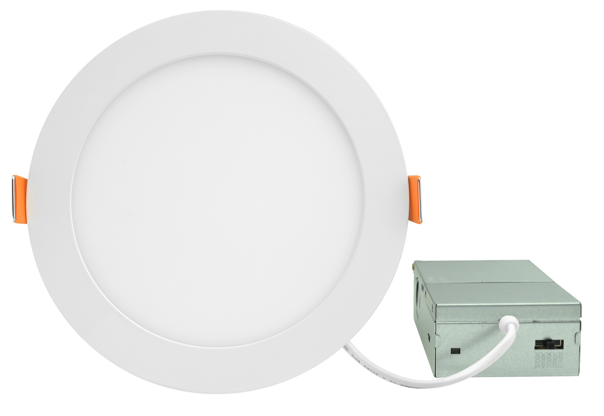 6" LED 12W Ultra Slim Wafer Recessed Down Light - Adjustable Color Temp (27K/3K/35K/4K/5K) 120V