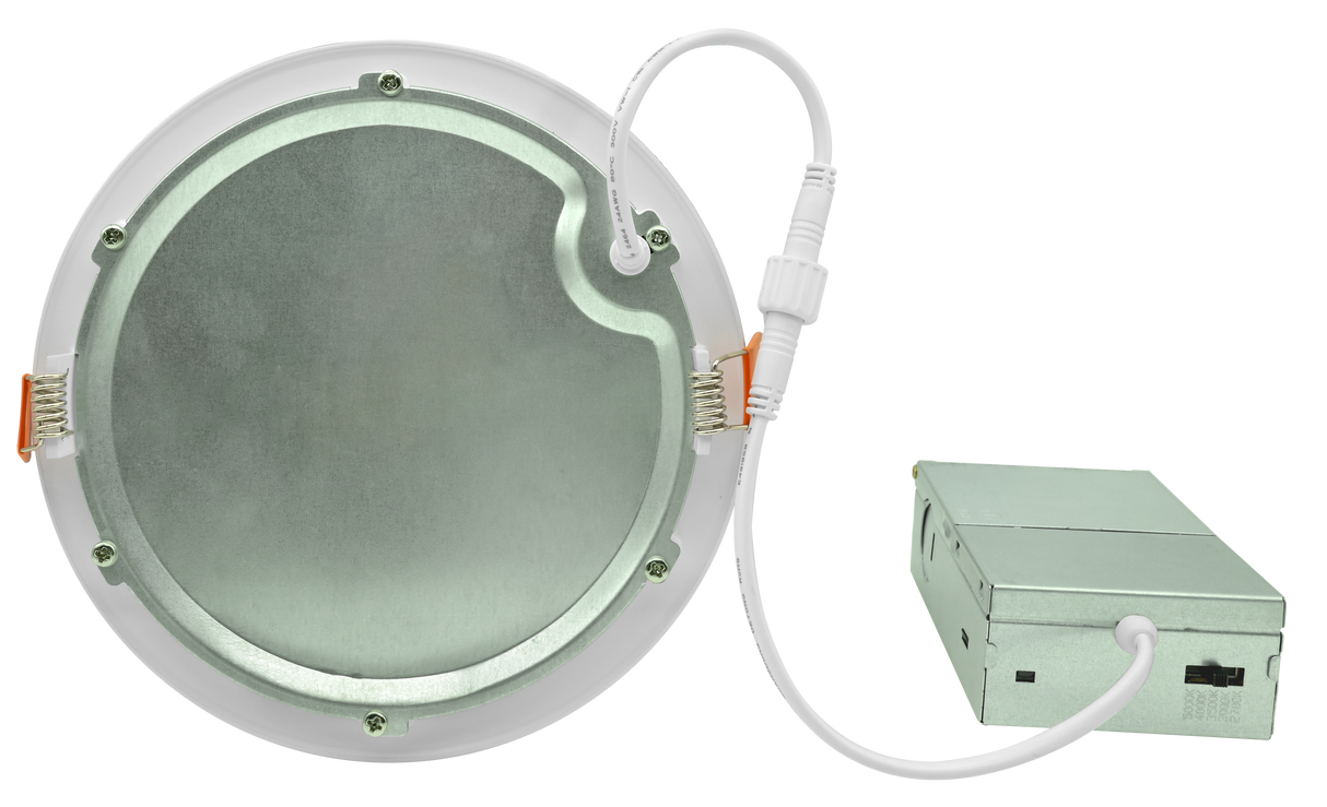 4" LED 9W Ultra Slim Wafer Recessed Down Light - Adjustable Color Temp (27K/3K/35K/4K/5K) 120V