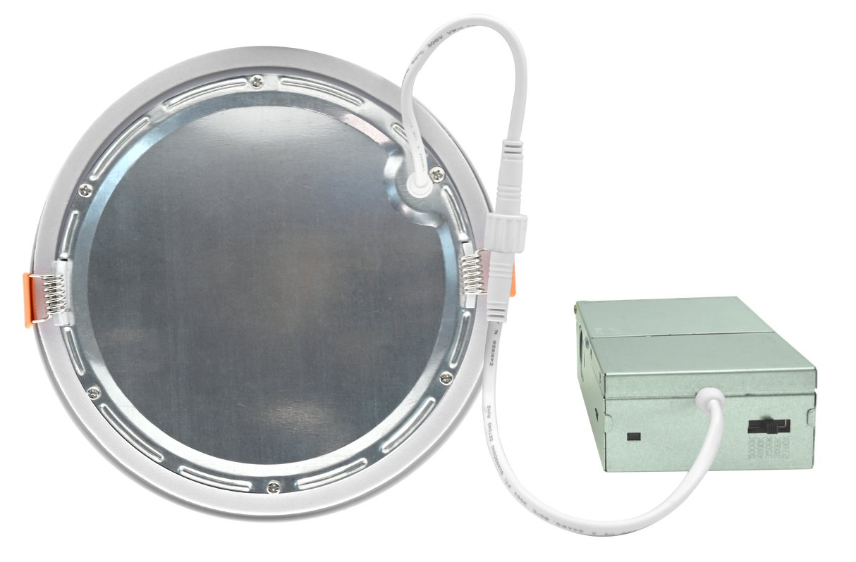 4" LED 9W Ultra Slim Wafer Recessed Down Light - Adjustable Color Temp (27K/3K/35K/4K/5K) 120V