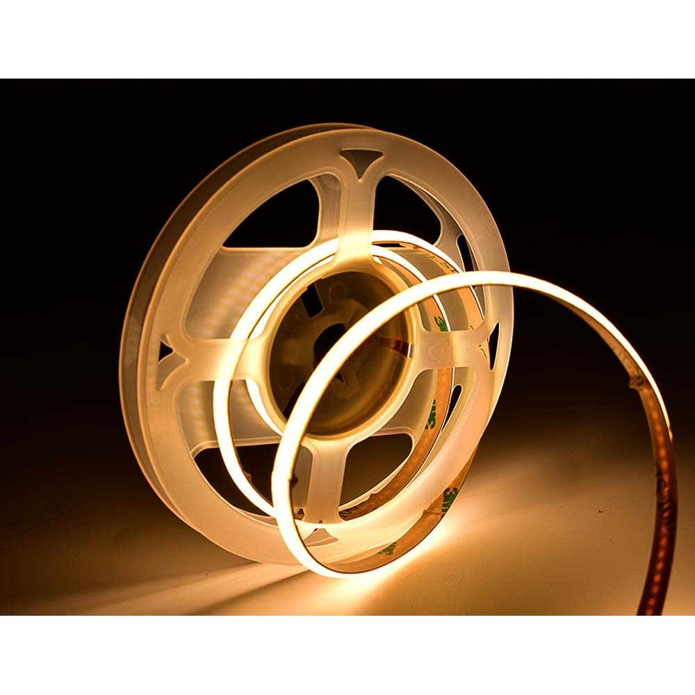 LED Waterproof No Dot Tape Lights 16 Feet Long - 305 Lumens per Foot - 24V - 5mm Width- 2700K/3000K/4000K/6000K