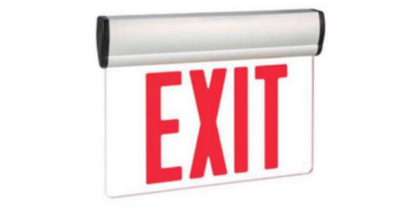 LED Edge Lit Exit Sign 120-277V