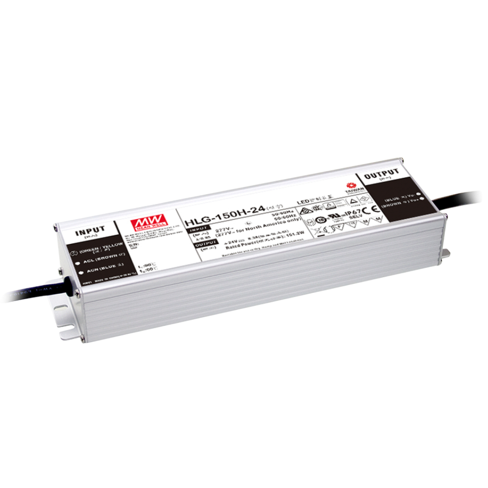 LED Meanwell Driver 150W 24V - (90-305V AC) - IP67 Waterproof