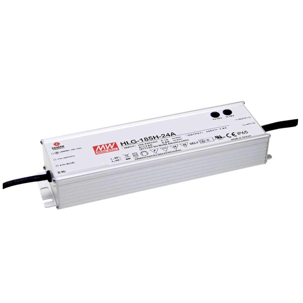 LED Meanwell Driver 185W 24V - (90-305V AC) - IP67 Waterproof