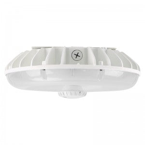 LED 60W Round White Canopy - Adjustable Wattage (24/36/48/60) + Color Temp (4K/5K) 7,700lumens 120-277V