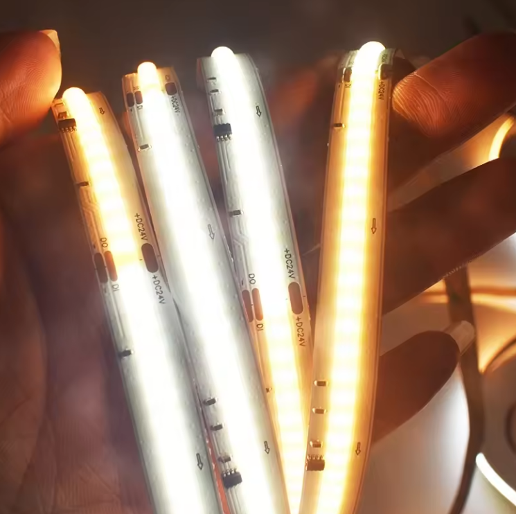 LED No Dot Pixel Tape Light 16 Feet Long - 24V - 10mm Width - 3000K+6500K
