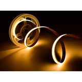 LED No Dot White Color Temperature Tunable 2700K+6500K Tape Light 16 Feet Long - 439 Lumens per Foot - 24V - 10mm Width