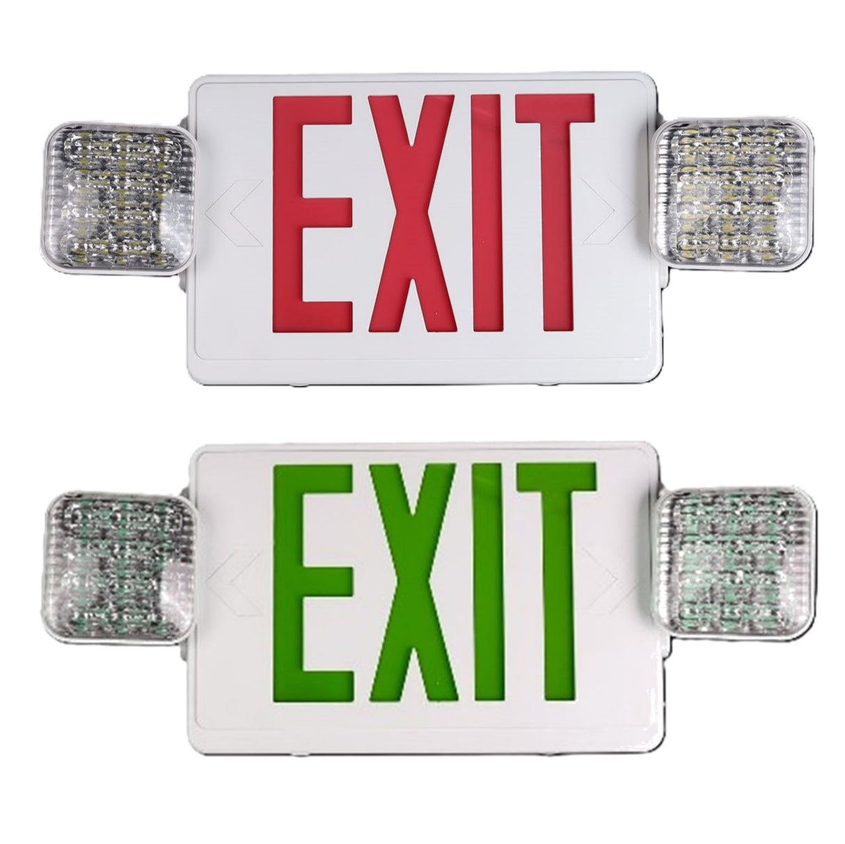LED Exit Sign and Emergency Light (Red/Green)