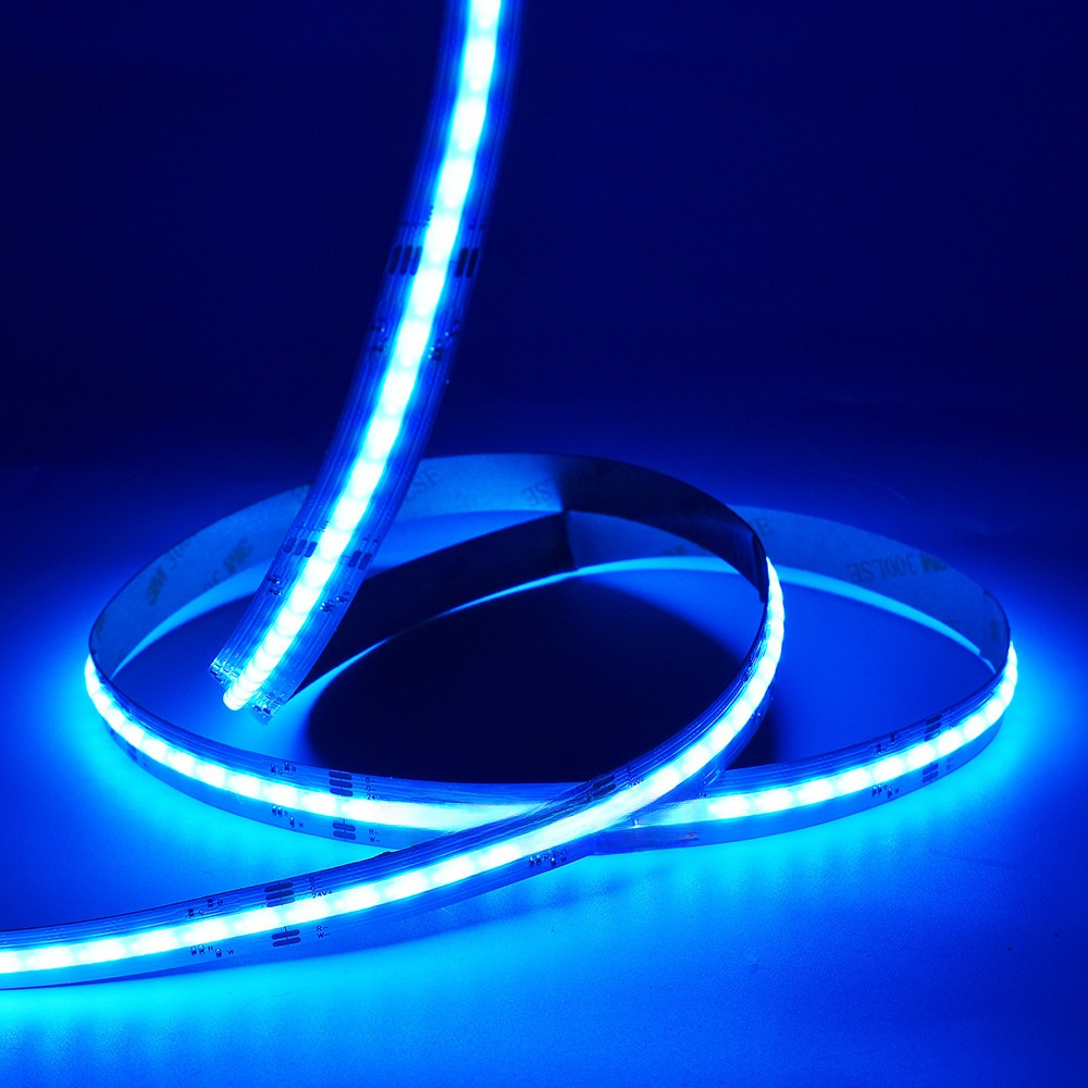 LED No Dot RGB Tape Light 16 Feet Long - 24V - 12mm Width - WRGBW 3000K+6500K