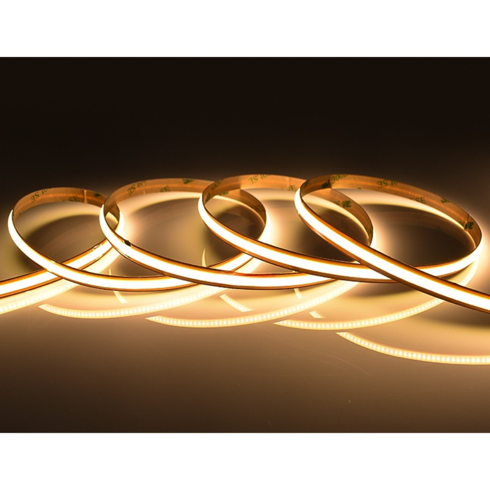 LED Waterproof No Dot Tape Lights 16 Feet Long - 396 Lumens per Foot - 24V - 8mm Width- 2700K/3000K/4000K/6000K