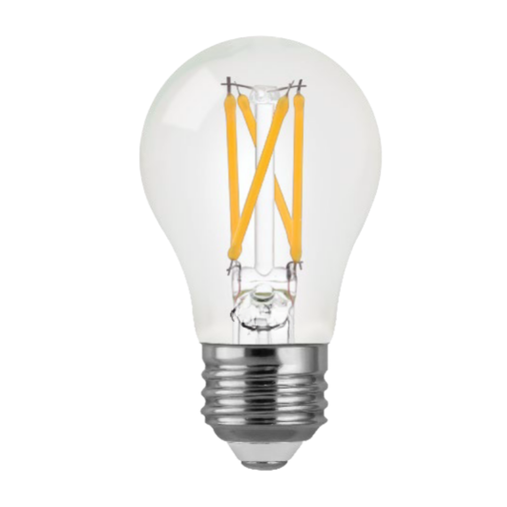 LED 4.5w A15 Bulb E26 Base Clear Filament Style 450lm (2700K) 120v Multipack (4 Bulbs)