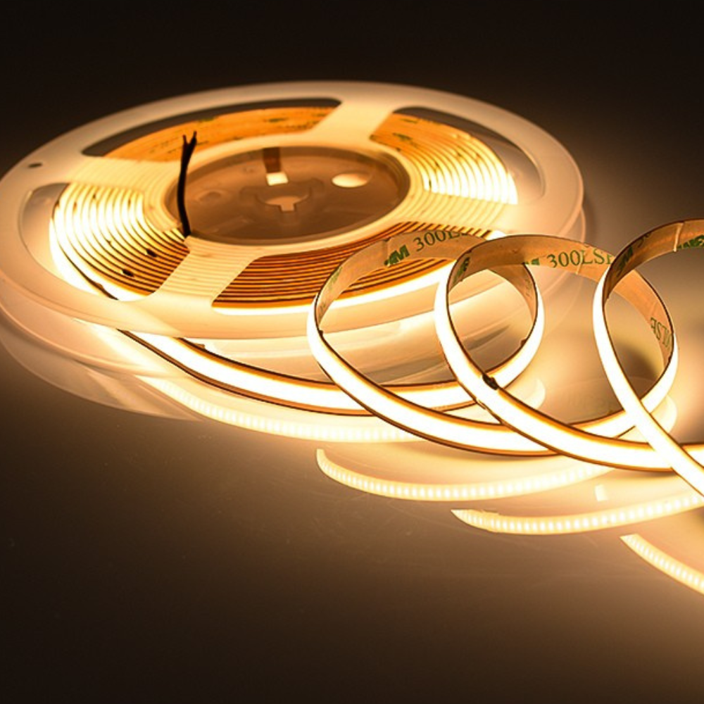 LED No Dot Tape Lights 16 Feet Long - 427 Lumens per Foot - 24V - 10mm Width- 2700K/3000K/4000K/6000K